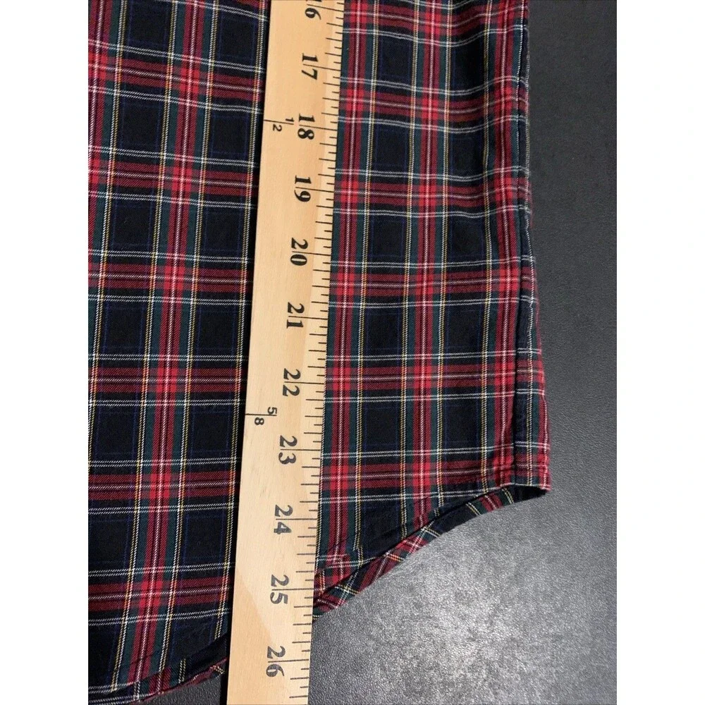 Ralph Lauren Boys Shirt Youth XL Tartan Plaid Pony Button Down Cotton